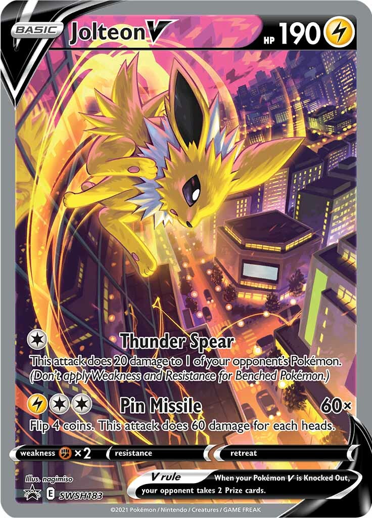 Jolteon V (SWSH183) [Sword & Shield: Black Star Promos] | Gamers Paradise