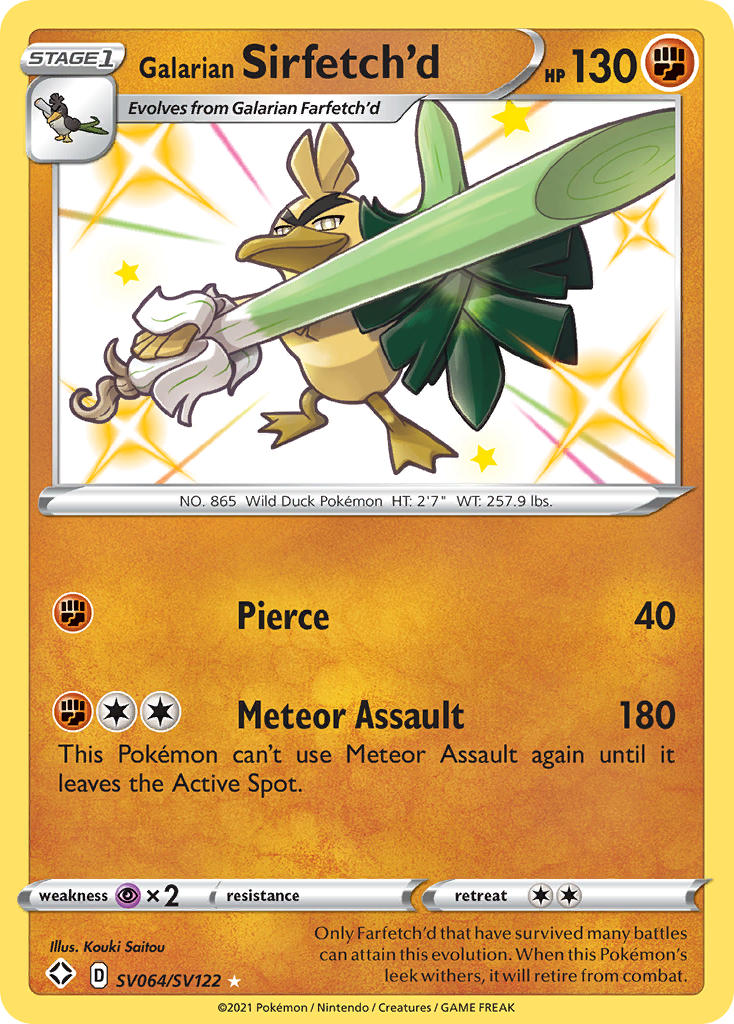 Galarian Sirfetch'd (SV064/SV122) [Sword & Shield: Shining Fates] | Gamers Paradise