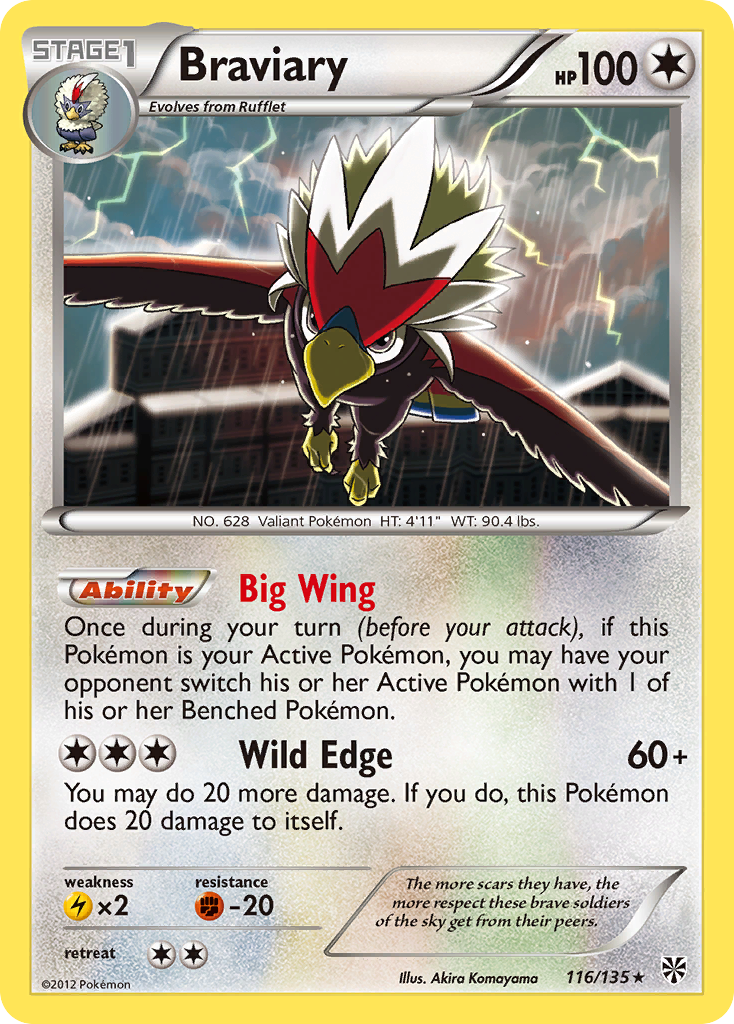 Braviary (116/135) [Black & White: Plasma Storm] | Gamers Paradise