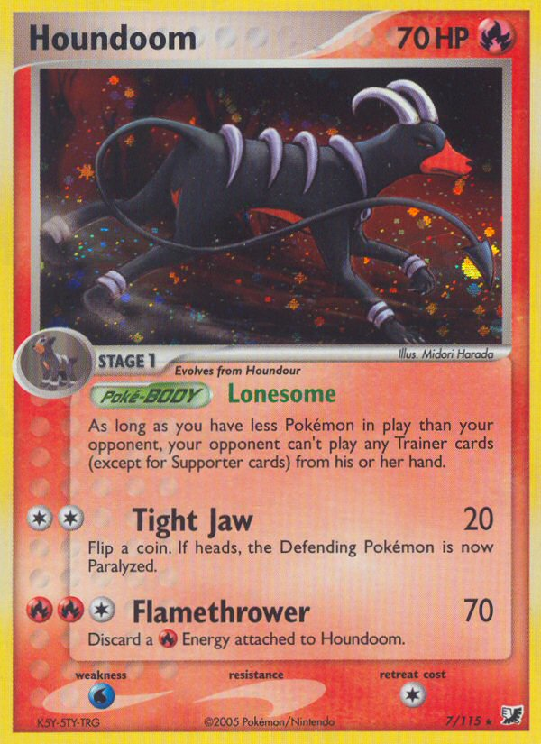 Houndoom (7/115) [EX: Unseen Forces] | Gamers Paradise