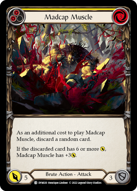 Madcap Muscle (Yellow) [DYN020] (Dynasty)  Rainbow Foil | Gamers Paradise