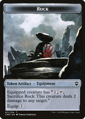Rock // Treasure Double-Sided Token [Commander Legends Tokens] | Gamers Paradise