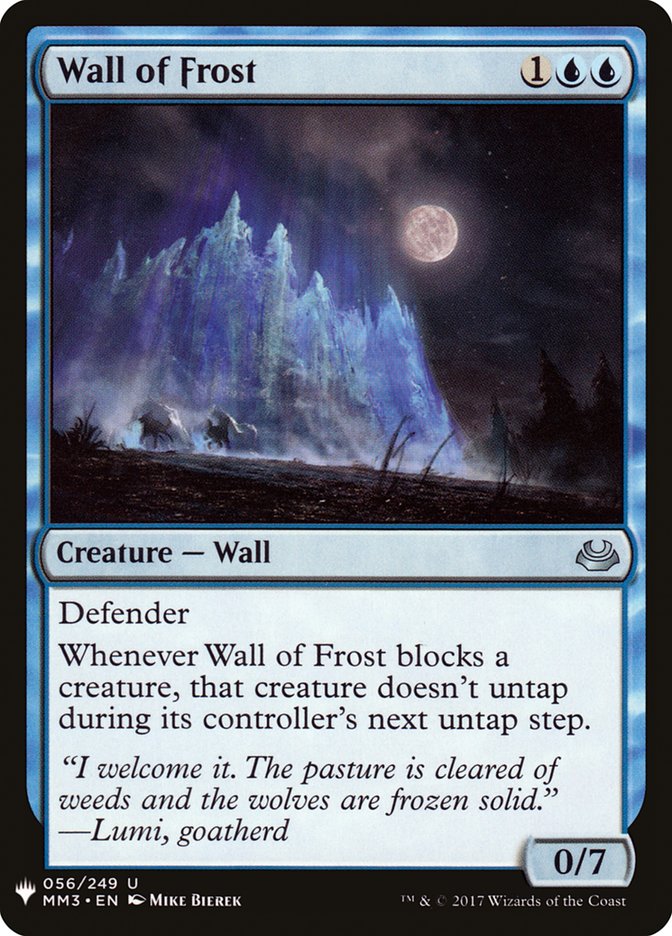 Wall of Frost [Mystery Booster] | Gamers Paradise