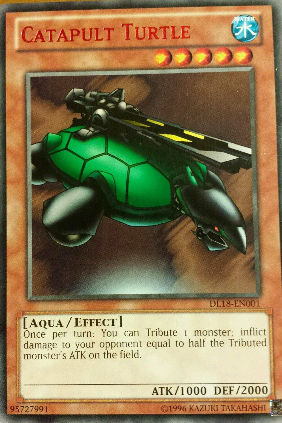 Catapult Turtle (Red) [DL18-EN001] Rare | Gamers Paradise