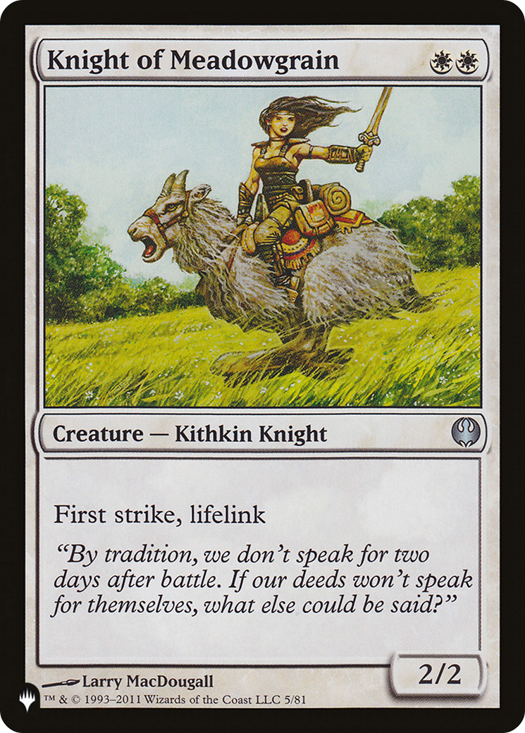 Knight of Meadowgrain [The List Reprints] | Gamers Paradise