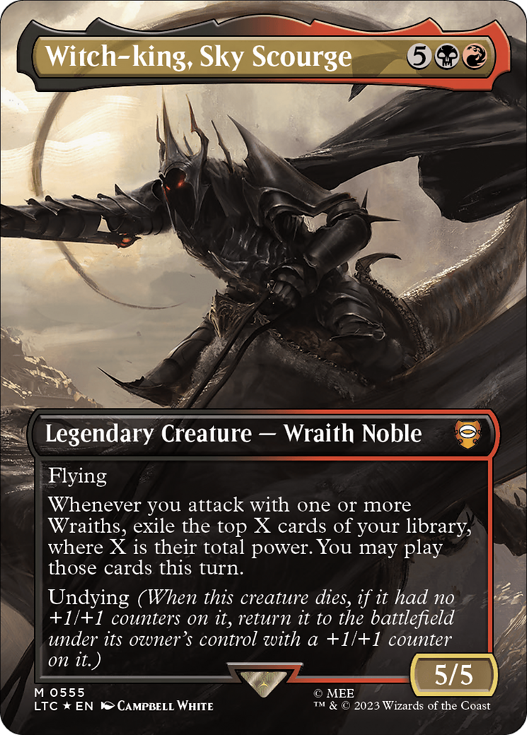 Witch-king, Sky Scourge (Borderless) (Surge Foil) [The Lord of the Rings: Tales of Middle-Earth Commander] | Gamers Paradise