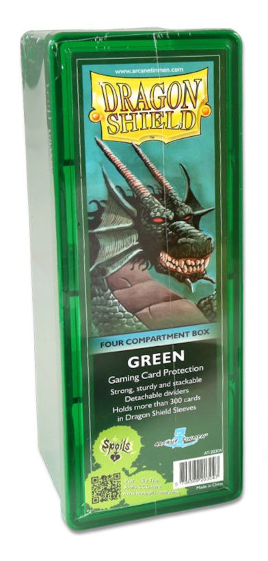 Dragon Shield: Four-Compartment Deck Box - Green | Gamers Paradise