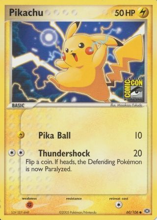 Pikachu (60/106) (2005 San Diego Comic Con) [Miscellaneous Cards] | Gamers Paradise