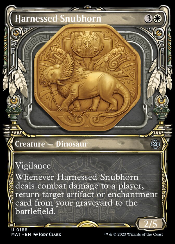 Harnessed Snubhorn (Showcase Halo Foil) [March of the Machine: The Aftermath] | Gamers Paradise