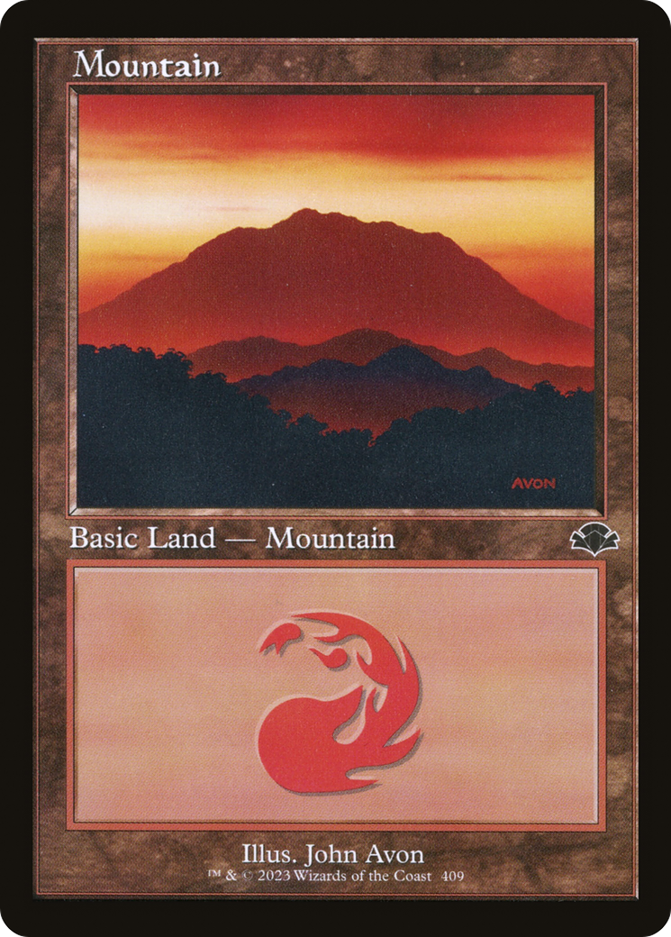 Mountain (409) (Retro) [Dominaria Remastered] | Gamers Paradise