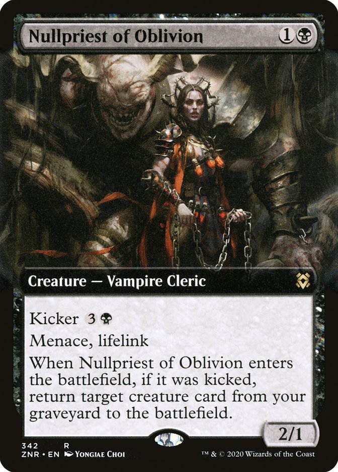 Nullpriest of Oblivion (Extended Art) [Zendikar Rising] | Gamers Paradise