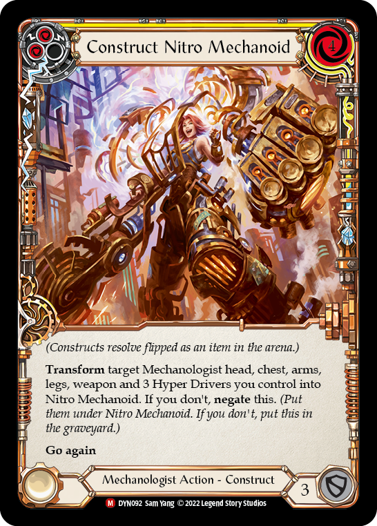 Construct Nitro Mechanoid // Nitro Mechanoid [DYN092] (Dynasty)  Rainbow Foil | Gamers Paradise