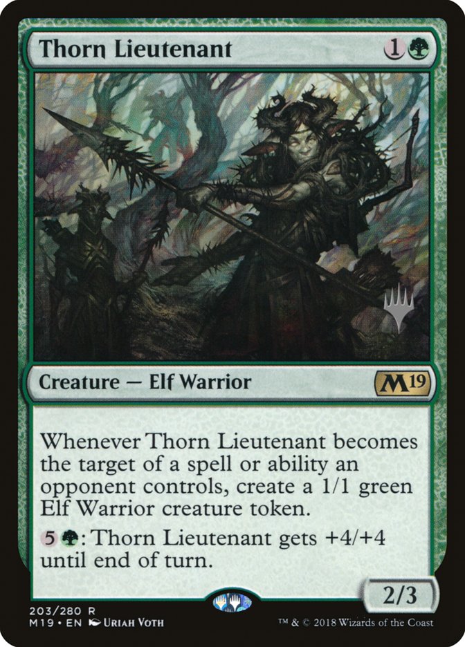 Thorn Lieutenant (Promo Pack) [Core Set 2019 Promos] | Gamers Paradise