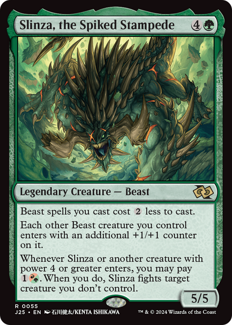 Slinza, the Spiked Stampede (Anime) [Foundations Jumpstart] | Gamers Paradise