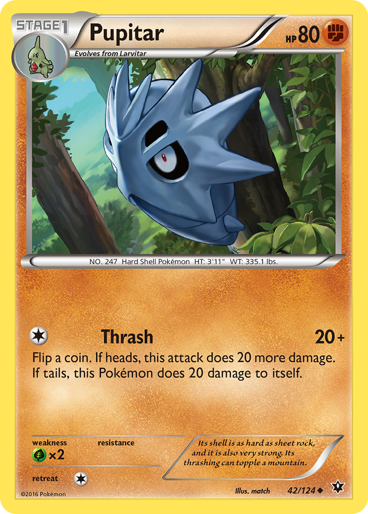 Pupitar (42/124) [XY: Fates Collide] | Gamers Paradise