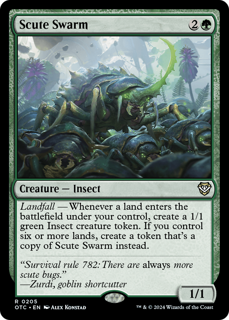 Scute Swarm [Outlaws of Thunder Junction Commander] | Gamers Paradise