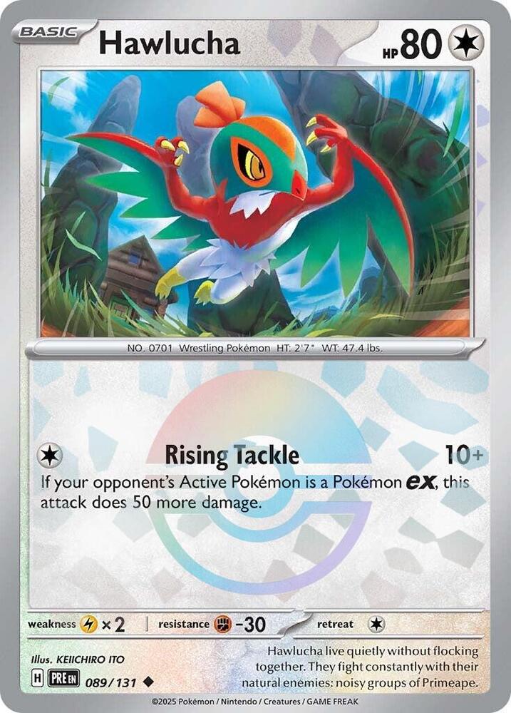 Hawlucha (089/131) (Poke Ball Pattern) [Scarlet & Violet: Prismatic Evolutions] | Gamers Paradise