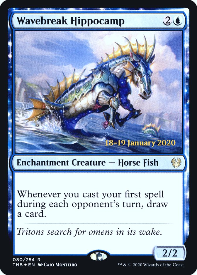 Wavebreak Hippocamp [Theros Beyond Death Prerelease Promos] | Gamers Paradise