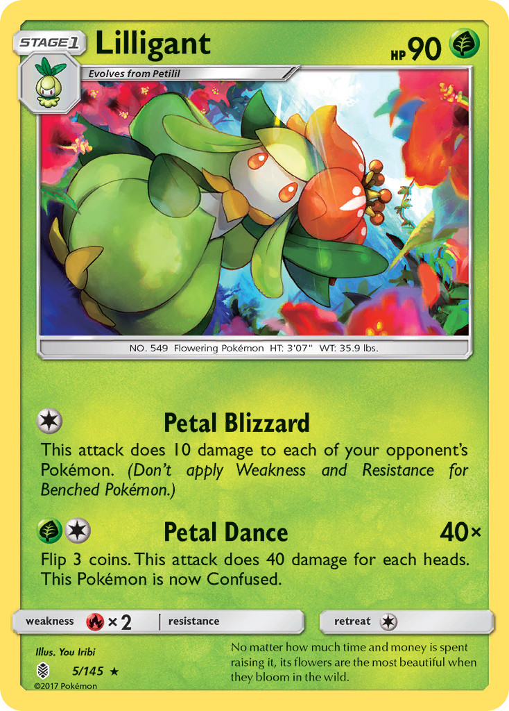 Lilligant (5/145) [Sun & Moon: Guardians Rising] | Gamers Paradise