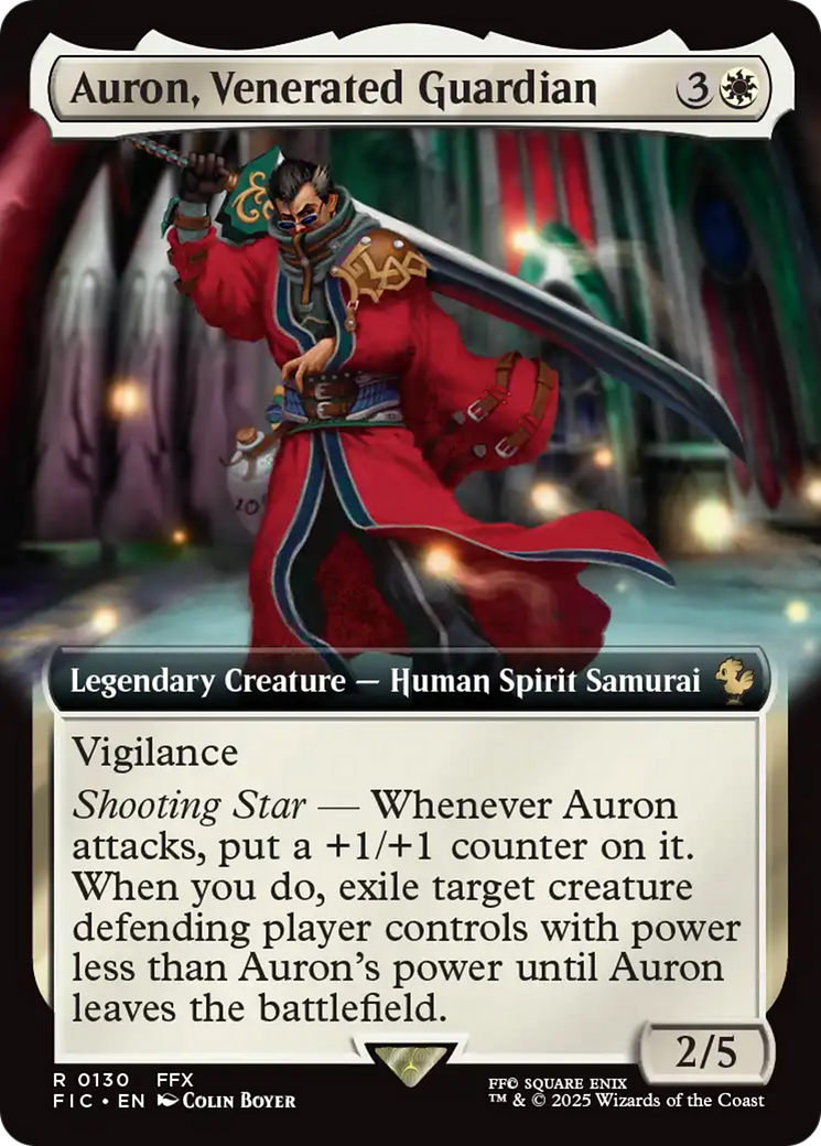Auron, Venerated Guardian (Extended Art) [FINAL FANTASY Commander] | Gamers Paradise
