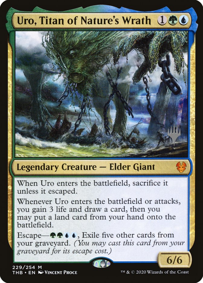 Uro, Titan of Nature's Wrath (Promo Pack) [Theros Beyond Death Promos] | Gamers Paradise