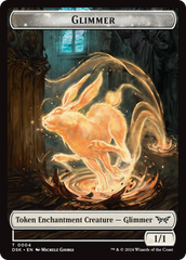 Glimmer // Manifest Double-Sided Token [Duskmourn: House of Horror Tokens] | Gamers Paradise