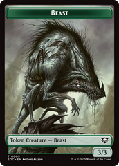 Clue // Beast (0005) Double-Sided Token [Edge of Eternities Commander Tokens] | Gamers Paradise