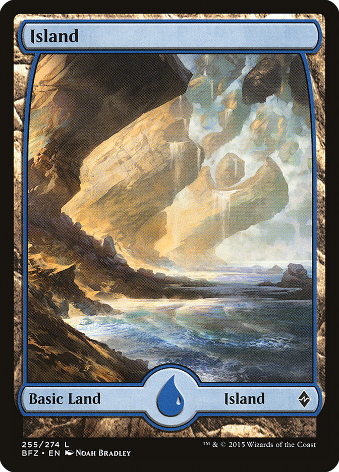 Island (255) (Full Art) [Battle for Zendikar] | Gamers Paradise