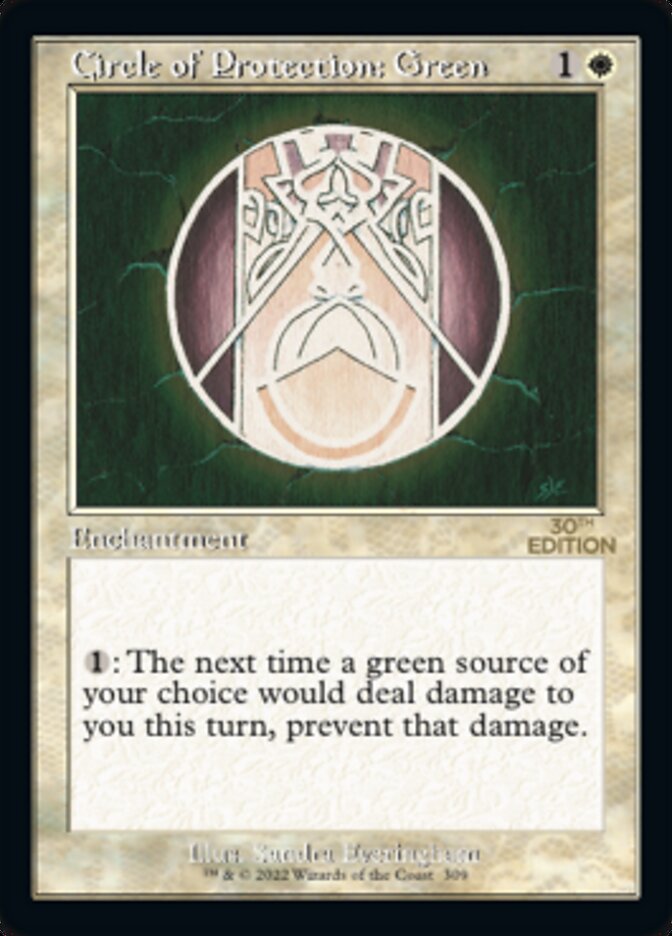Circle of Protection: Green (Retro) [30th Anniversary Edition] | Gamers Paradise