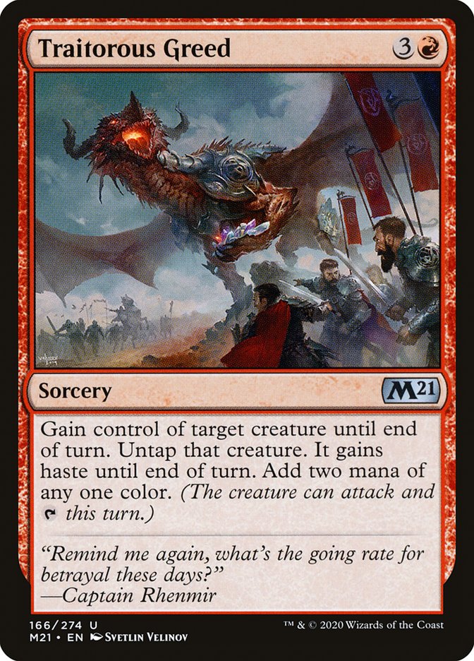 Traitorous Greed [Core Set 2021] | Gamers Paradise