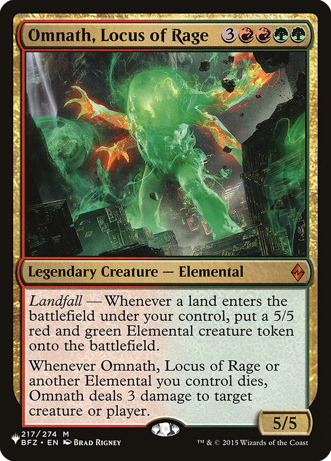 Omnath, Locus of Rage [The List] | Gamers Paradise