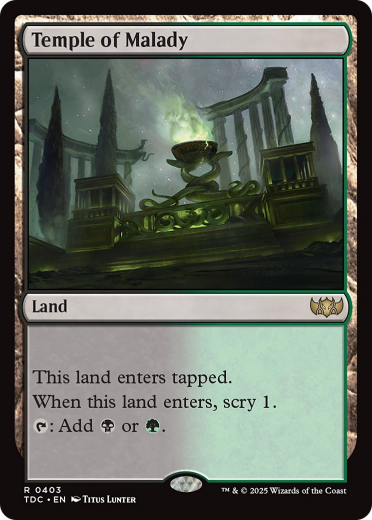 Temple of Malady [Tarkir: Dragonstorm Commander] | Gamers Paradise