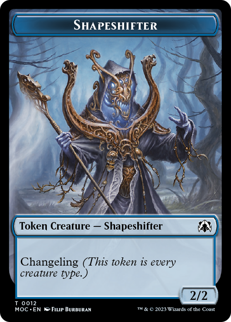 Blood // Shapeshifter Double-Sided Token [March of the Machine Commander Tokens] | Gamers Paradise