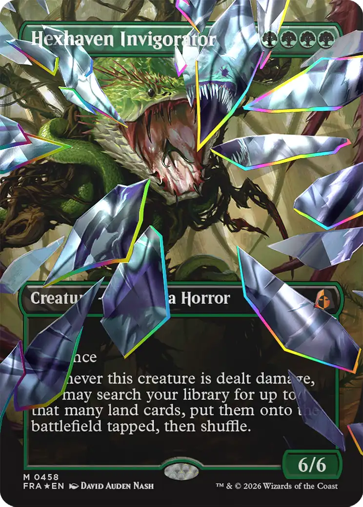 Hexhaven Invigorator (Borderless) (Facet Foil) [Reality Fracture] | Gamers Paradise