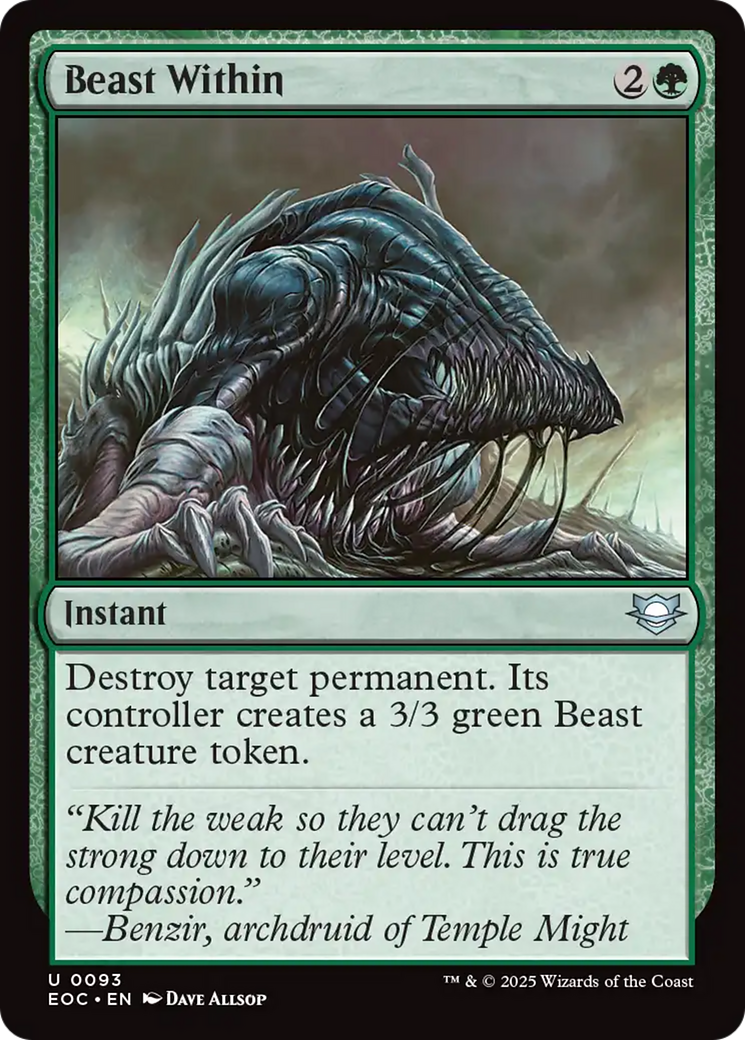 Beast Within [Edge of Eternities Commander] | Gamers Paradise