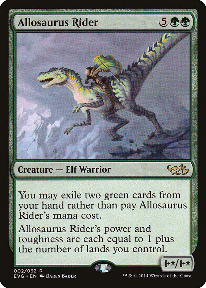 Allosaurus Rider (Elves vs. Goblins) [Duel Decks Anthology] | Gamers Paradise