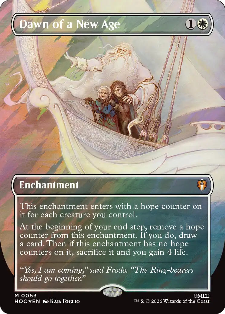 Dawn of a New Age (Borderless) (Surge Foil) [The Hobbit: Eternal-Legal] | Gamers Paradise