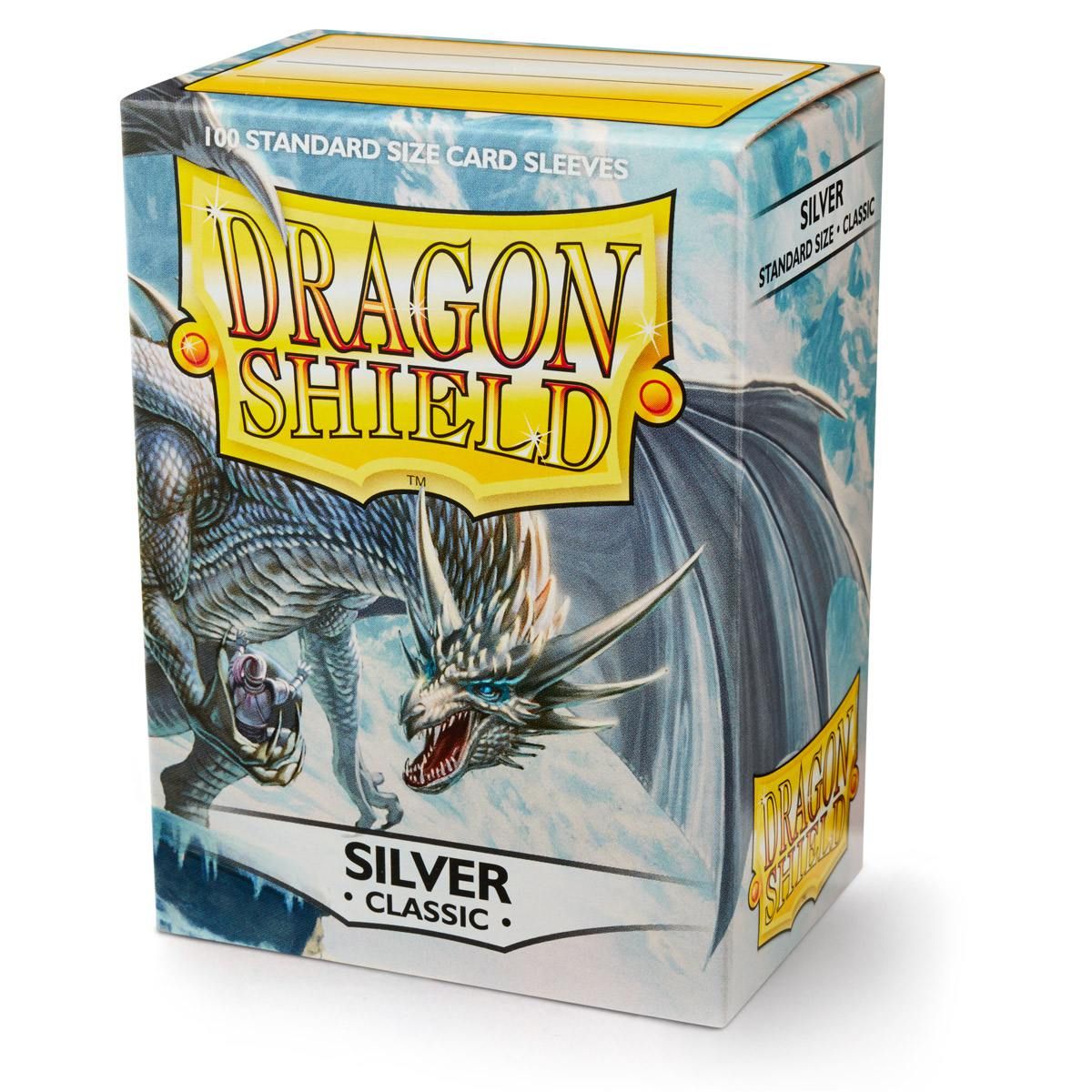 Dragon Shield: Standard 100ct Sleeves - Silver (Classic) | Gamers Paradise