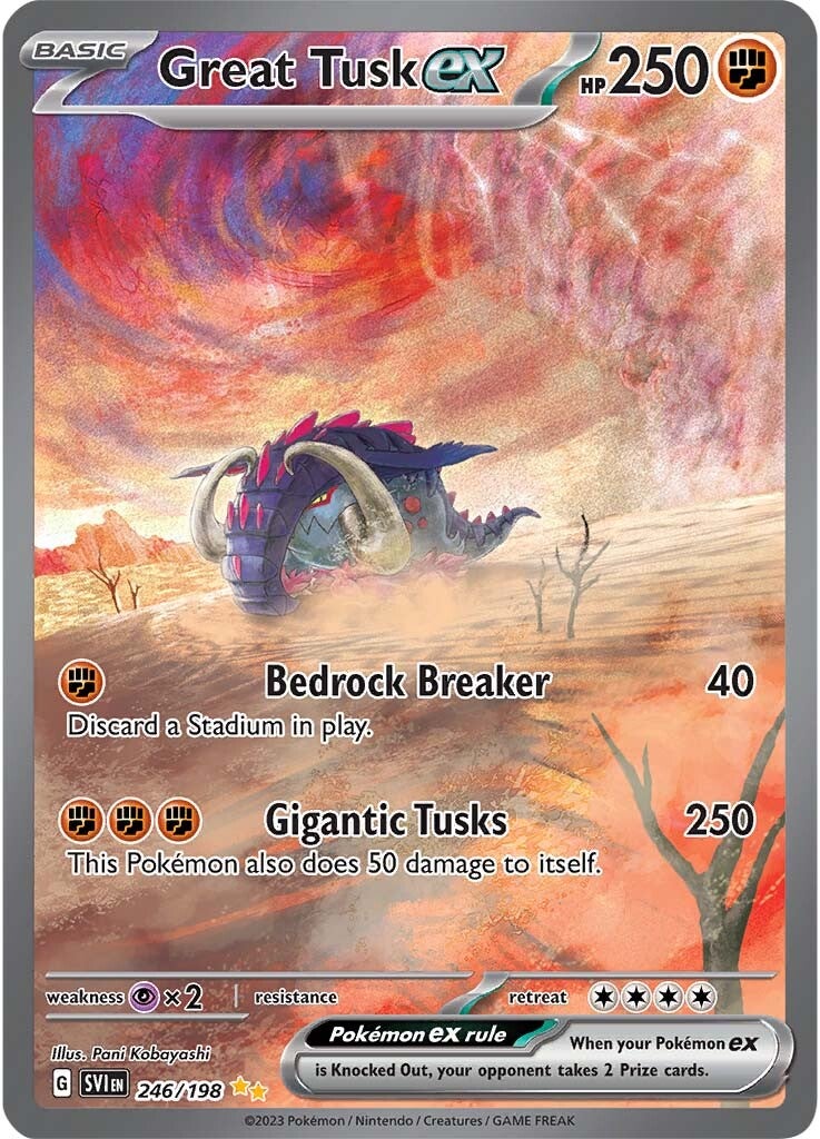 Great Tusk ex (246/198) [Scarlet & Violet: Base Set] | Gamers Paradise