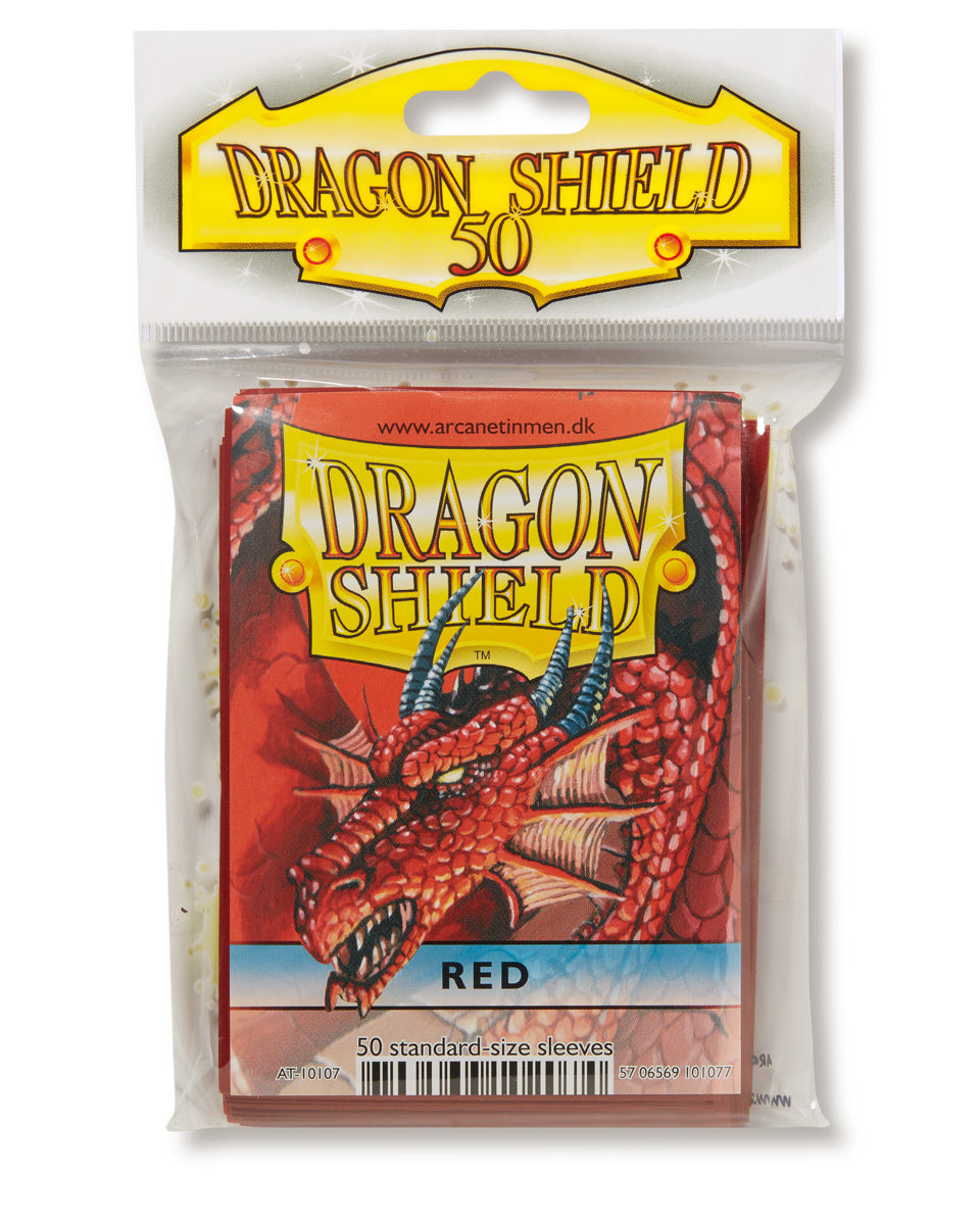 Dragon Shield: Standard 50ct Sleeves - Red (Classic) | Gamers Paradise