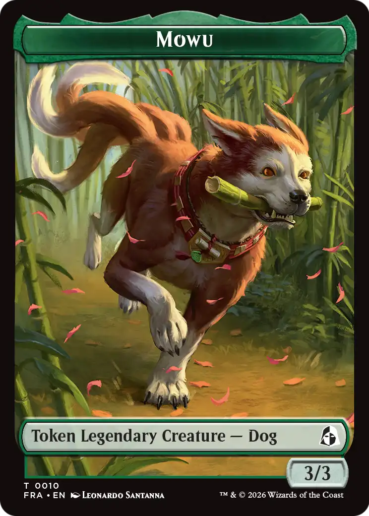 Ajani's Pridemate // Mowu Double-Sided Token [Reality Fracture Tokens] | Gamers Paradise