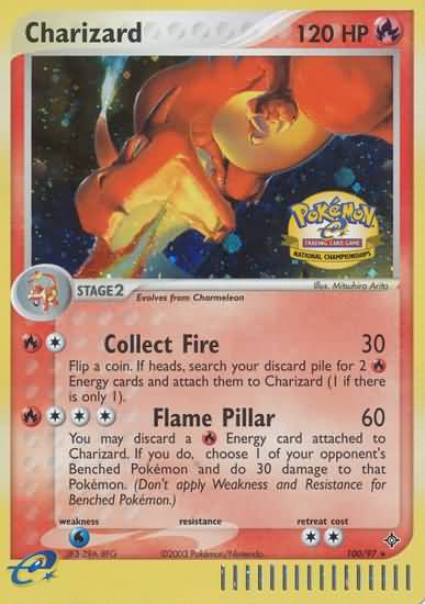 Charizard (100/97) (National Championship 2004) [League & Championship Cards] | Gamers Paradise