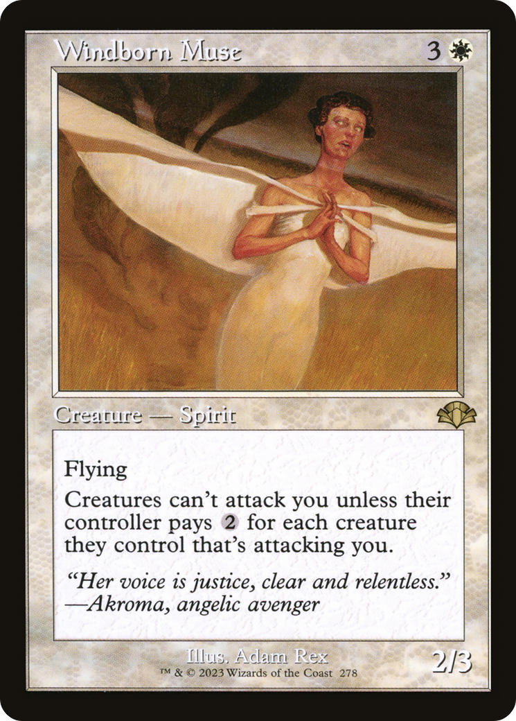 Windborn Muse (Retro) [Dominaria Remastered] | Gamers Paradise