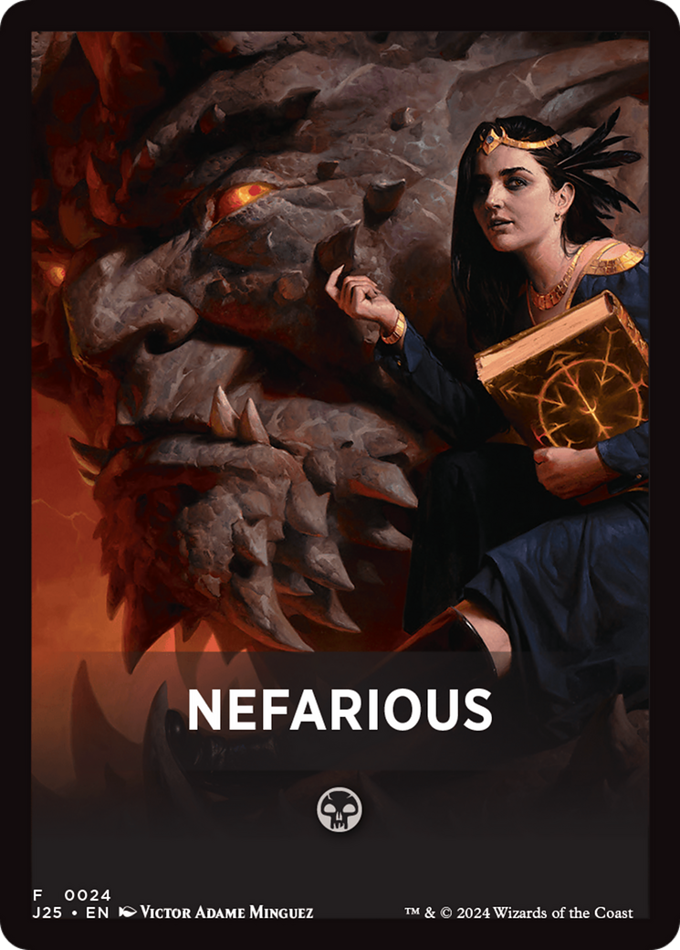 Nefarious Theme Card [Foundations Jumpstart Front Cards] | Gamers Paradise