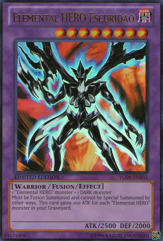 Elemental HERO Escuridao [YG09-EN001] Ultra Rare | Gamers Paradise