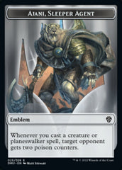 Soldier // Ajani, Sleeper Agent Emblem Double-Sided Token [Dominaria United Tokens] | Gamers Paradise