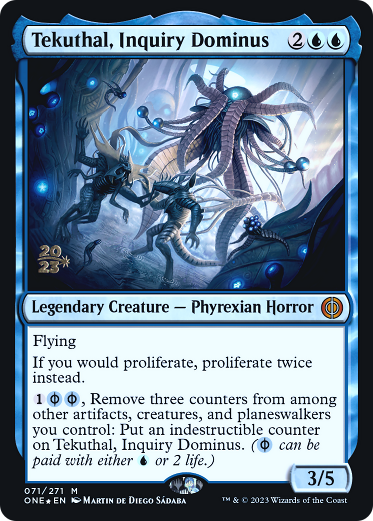 Tekuthal, Inquiry Dominus [Phyrexia: All Will Be One Prerelease Promos] | Gamers Paradise
