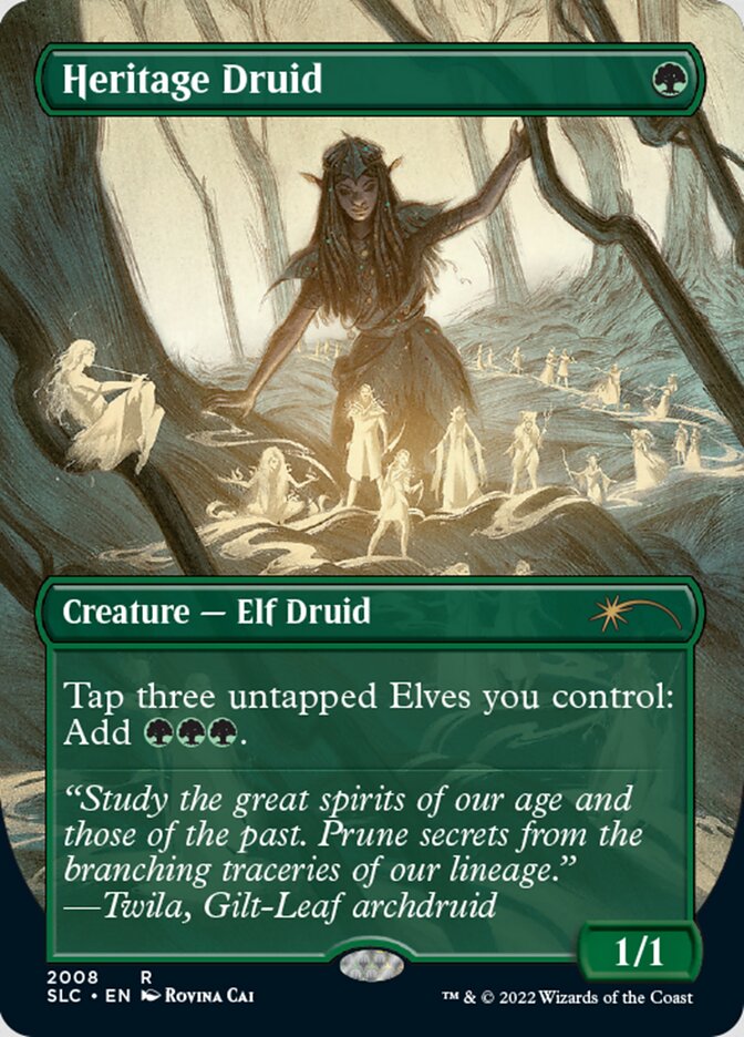 Heritage Druid (Borderless) [Secret Lair Countdown Kit] | Gamers Paradise