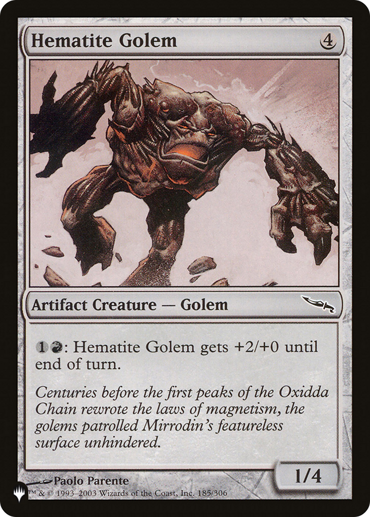 Hematite Golem [The List Reprints] | Gamers Paradise