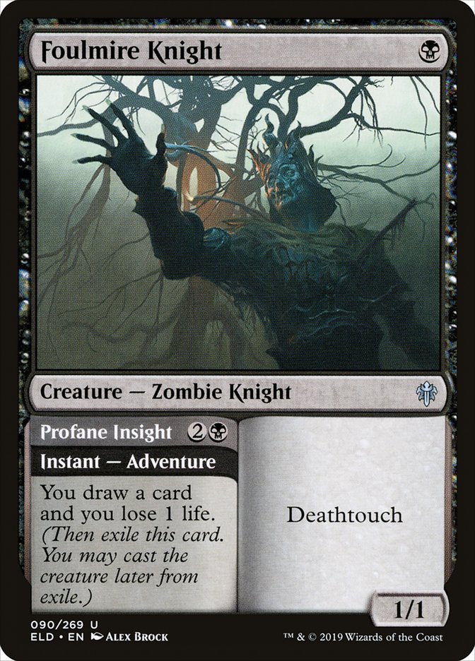 Foulmire Knight // Profane Insight [Throne of Eldraine] | Gamers Paradise